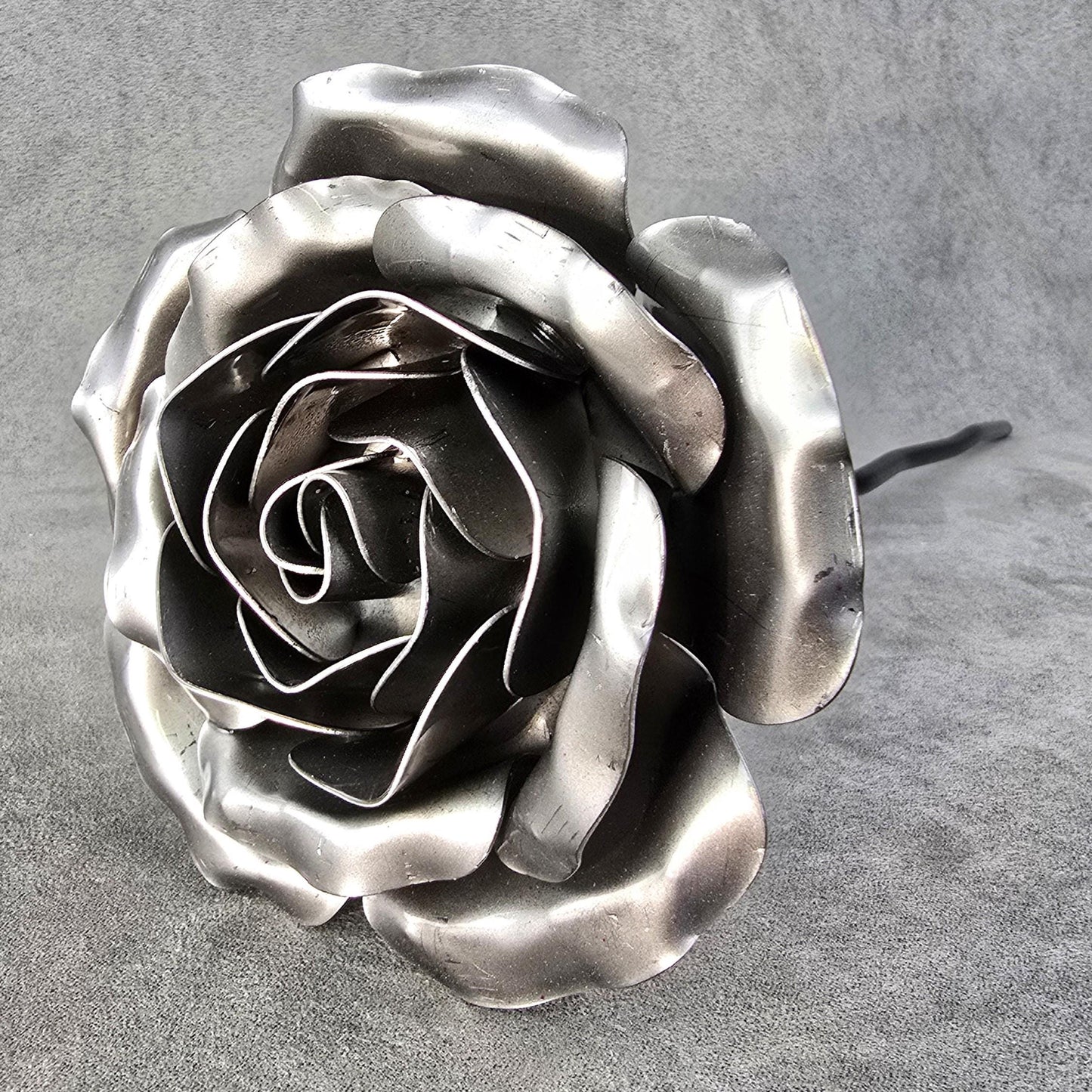 Gloss Steel - 6th 11th Steel Iron Wedding Anniversary Garden Remembrance Handcrafted Gift